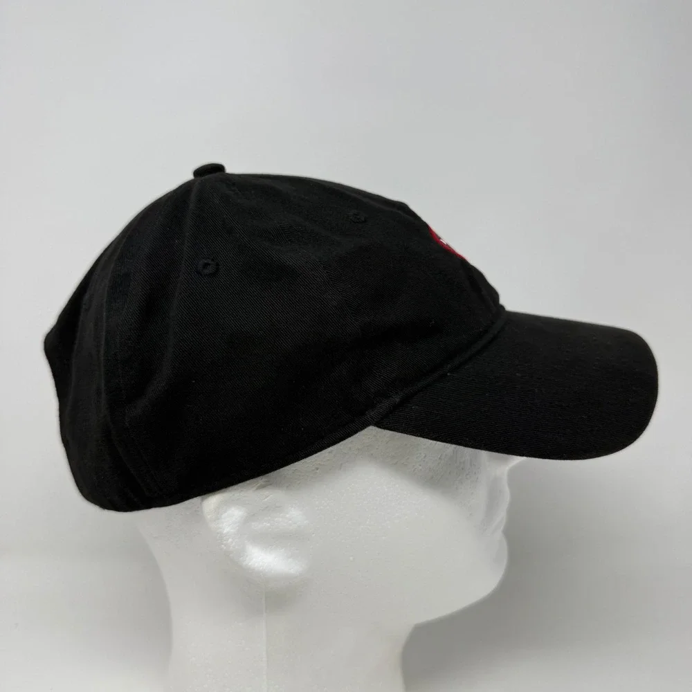 Marvel Deadpool Black Cotton Baseball Cap Adjustable Dad Hat Embroidered Logo